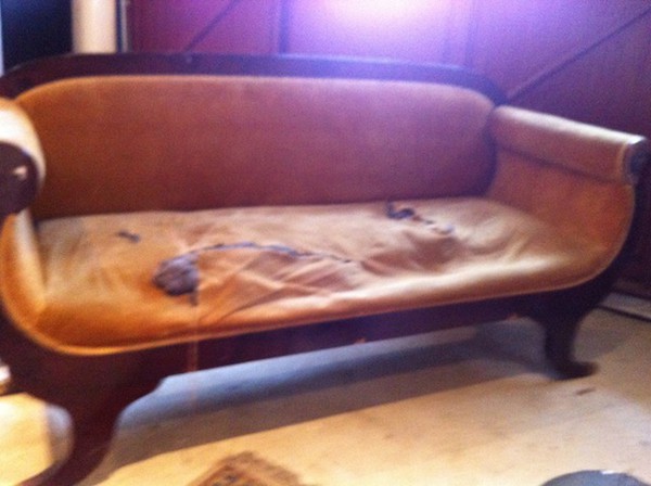 refurbish antique regency sofa