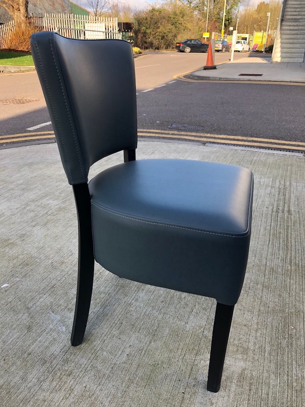 Black Faux Leather chairs for sale