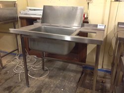 Stainless Steel Dishwasher Inlet Sink with Scrap Hole