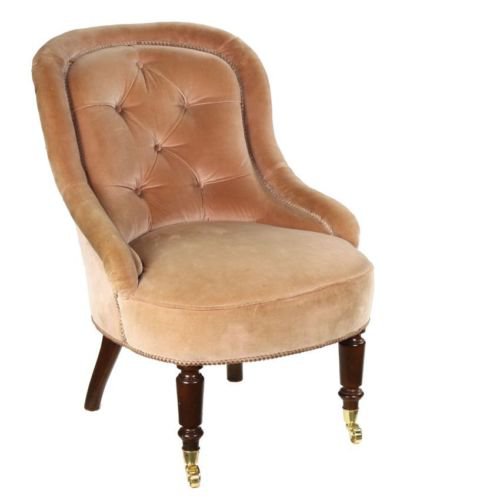 Victorian Antique Salon Bedroom Ladies Boudoir Nursing Tub Chair