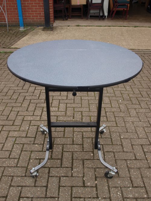 5 x SICO Poseur Height Mobile Folding Socializer Tables 5 x SICO Poseur Height Mobile Folding Socializer Tables