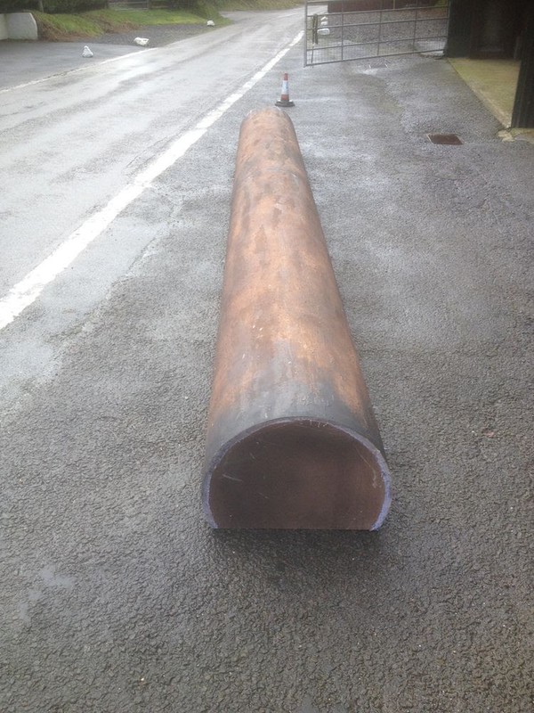 Wooden effect pillar