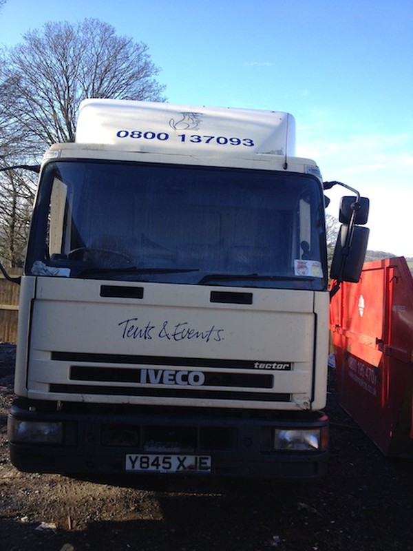 VECO Y Reg (2001) 7.5T Flat Bed/Demount System Cargo Tector
