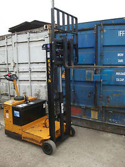 2004 Kelvin PF1.0 battery pedestrian fork lift 1000kg lift