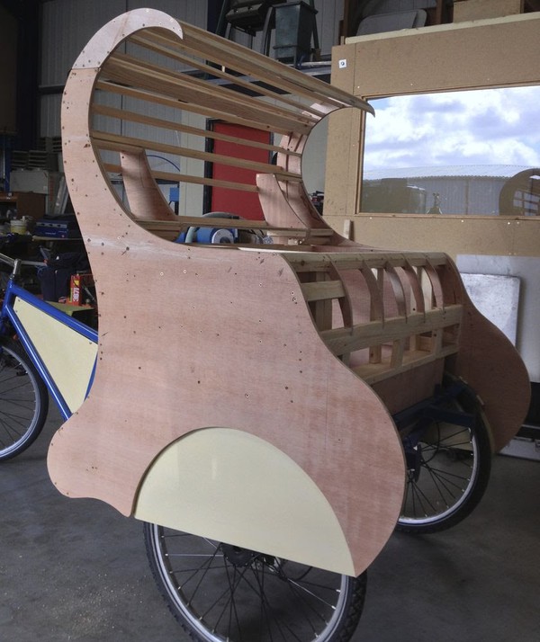vending cart wooden frame