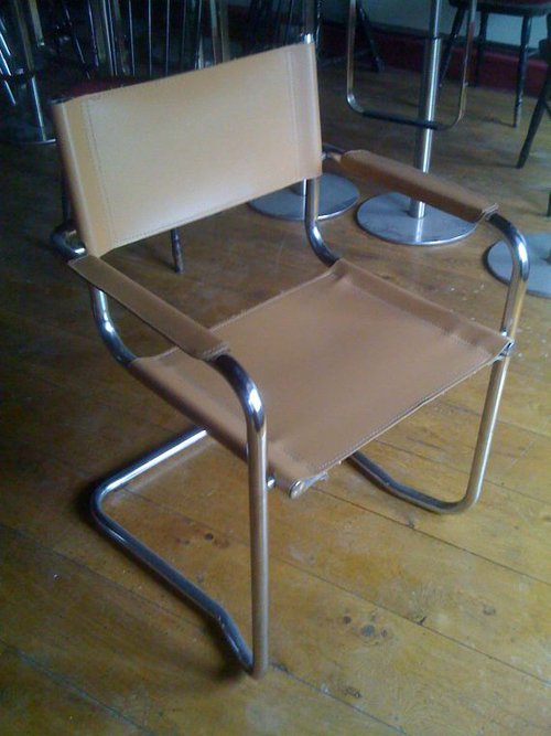 19x Leather & Chrome Delta Chairs 19x Leather & Chrome Delta Chairs