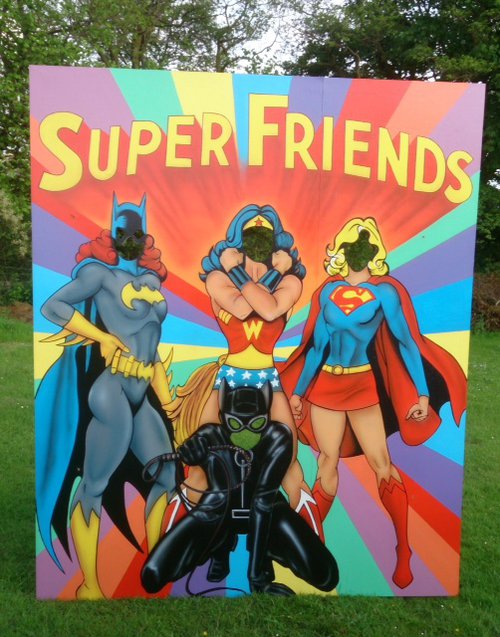 Super Heroes Peep through boards Super Heroes Peep through boards