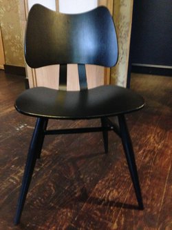 Ercol black butterfly chair