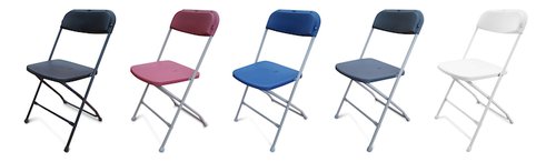 NEW Folding Plastic Samsonite Style Chairs NEW Folding Plastic Samsonite Style Chairs