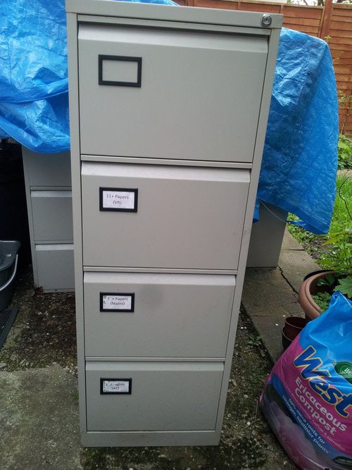 10 x 4-Drawer Grey Standard Metal Filing Cabinets 10 x 4-Drawer Grey Standard Metal Filing Cabinets