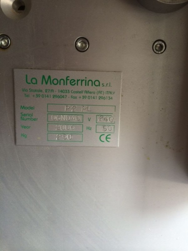 La Monferrina Pasta Machine Product Info