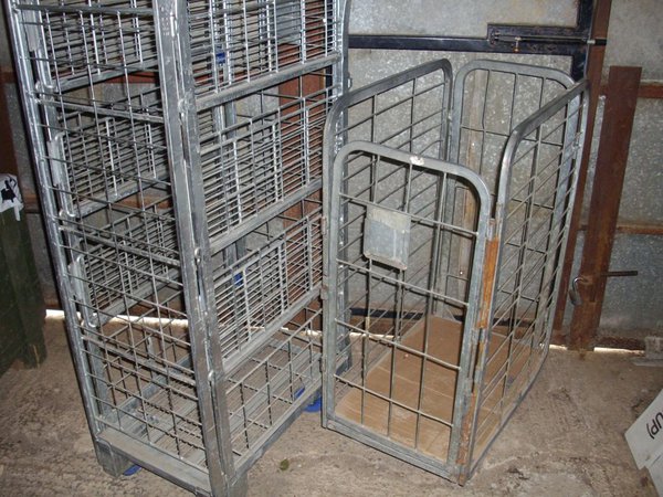 Small Wheeled Stock Cages for sale