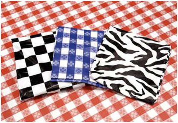 Gingham table covers