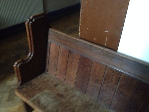 Solid oak church pews Solid oak church pews