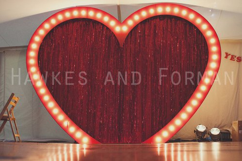 Large illuminated heart prop Large illuminated heart prop