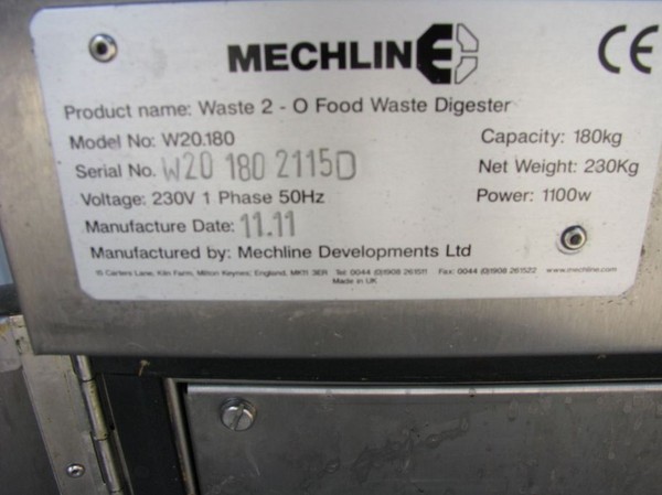 Mechline waste food machine product info