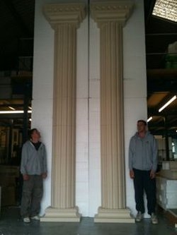 Tall sectional columns