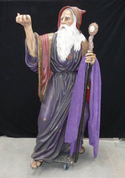 Merlin The Magician Wizard Life Size Statue