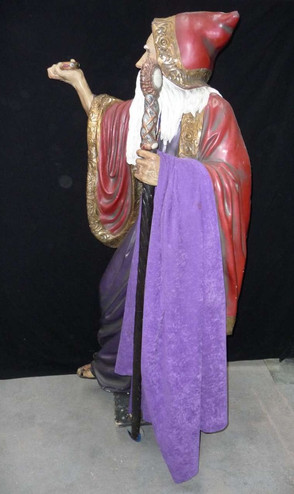 Life size merlin statue