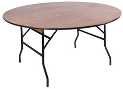 5ft & 6ft Wooden Round Banqueting Tables.