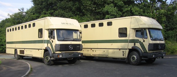 Horse transport lorry