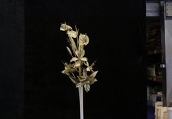 Gold silk flower stems