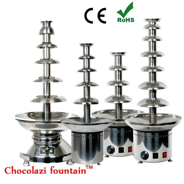 5 and 7 tier chocolate fountains