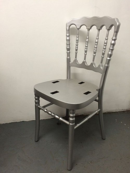 Silver Napoleon banqueting chairs Silver Napoleon banqueting chairs