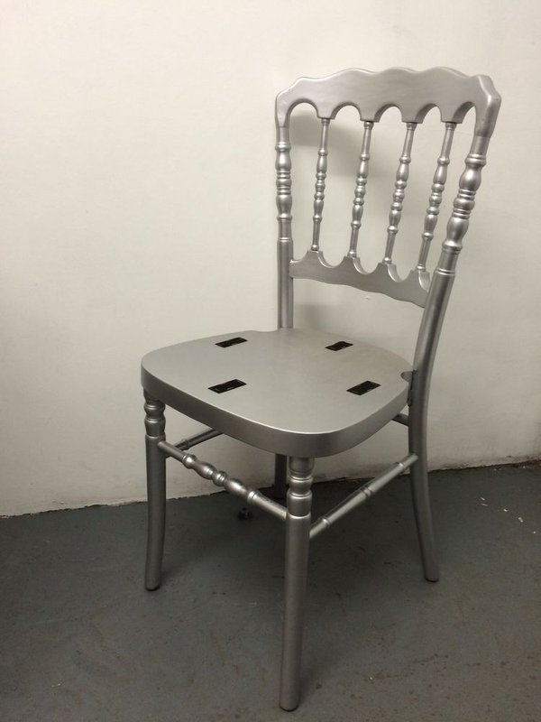 Silver Napoleon banqueting chairs