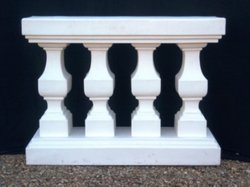 White balustrade