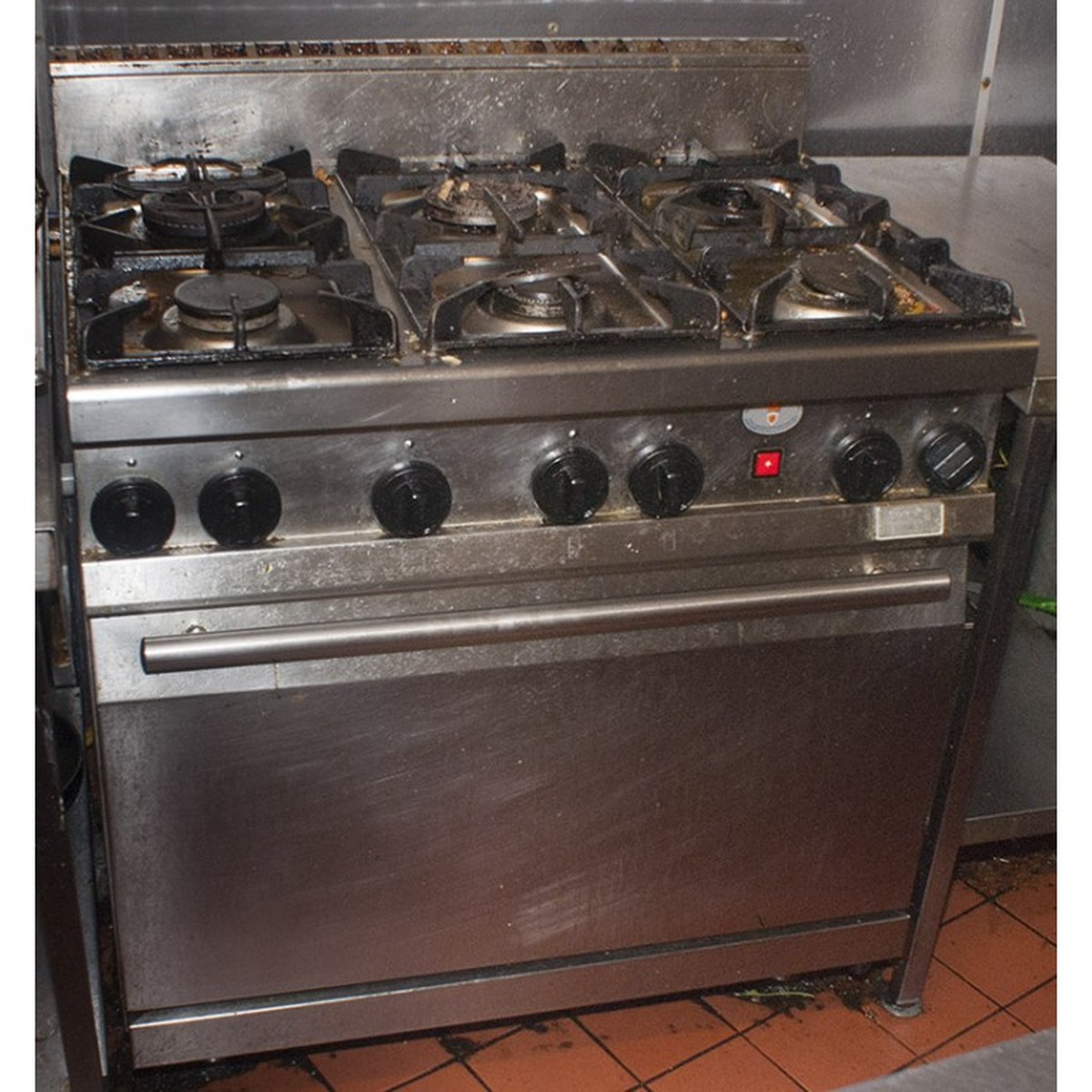Secondhand Catering Equipment Gas Range Cookers Stainless Steel 6