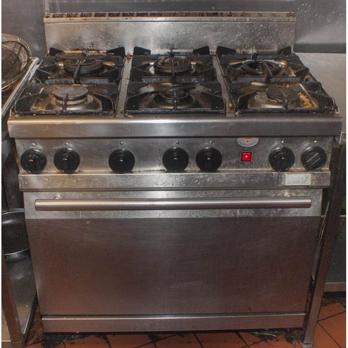 Secondhand Catering Equipment Gas Range Cookers Stainless Steel 6