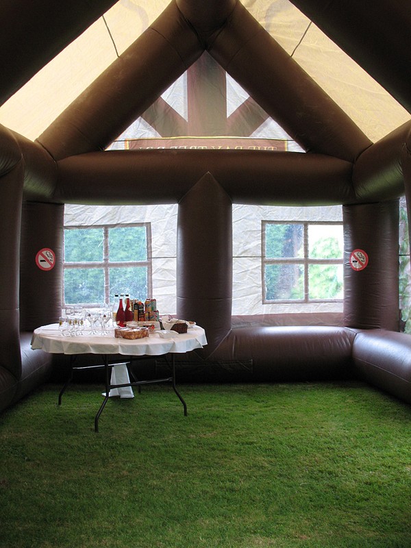 inflatable pub interior