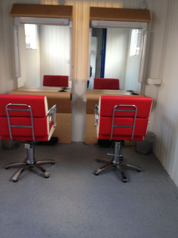 Mobile film dressing room and wardrobe