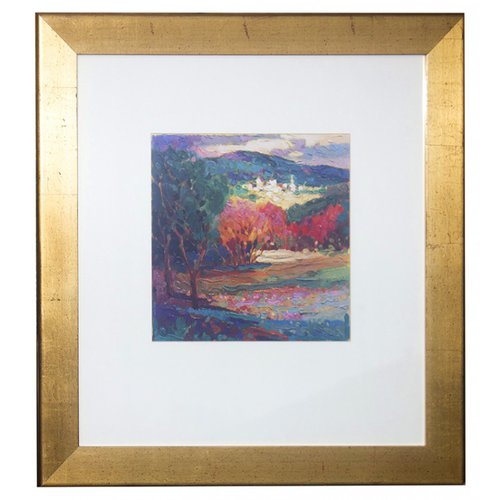 Gold Painted Wood Frame Painting