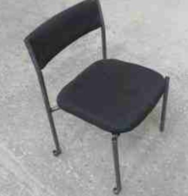 Black Stacking Padded Conference Chair