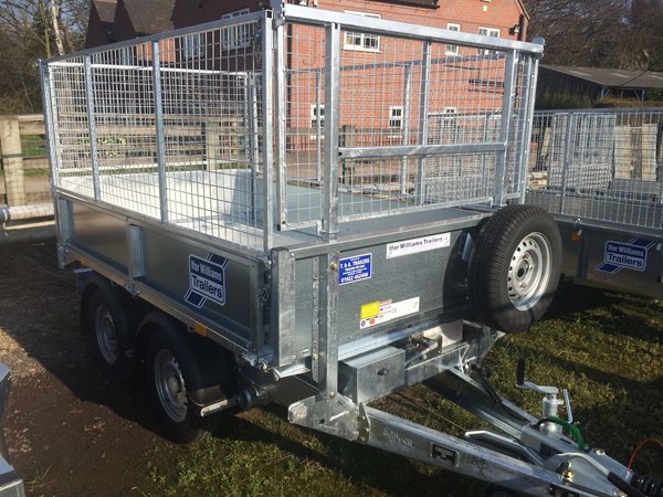 Ifor Williams trailer with cage sides