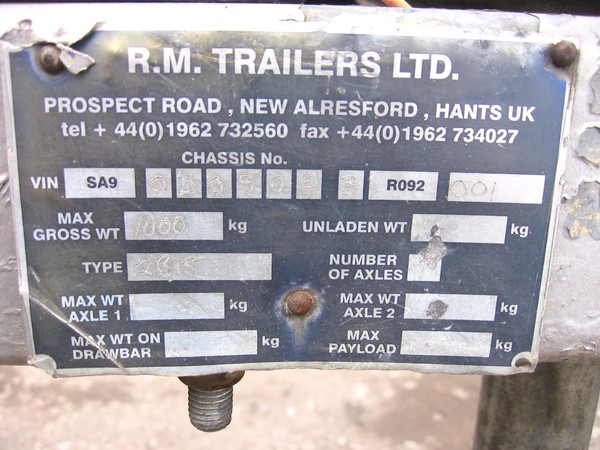 R>M. Trailers Type 2815