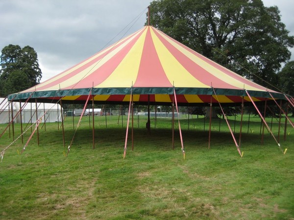 Used Festival stripy big top for sale