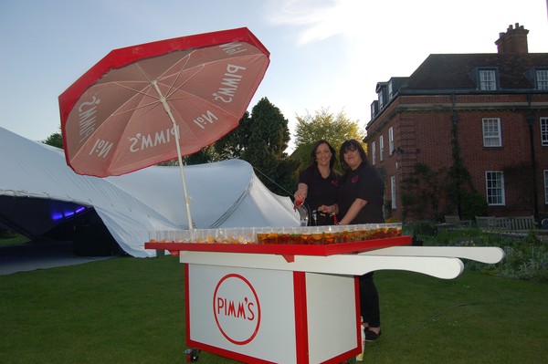 Pimm’s cart fully kitted pimm’s cart with shelf cooler