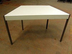 Trapezoidal Conference/School Table with Dark Legs