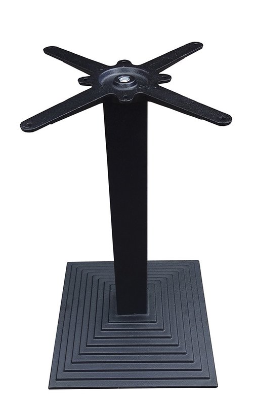 Sturdy cast Iron table base with step square design Sturdy cast Iron table base with step square design