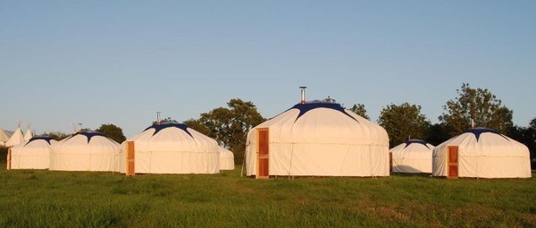 Ash framed Khyrgiz yurts for hire
