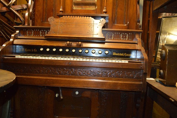 Walnut Church Organ keys