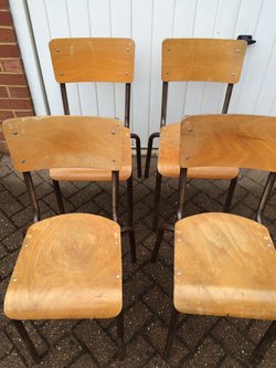 Wooden Stacking School Chairs