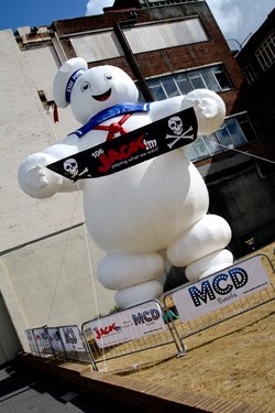 Giant Inflatable Stay Puft Advertising Man from Ghostbusters