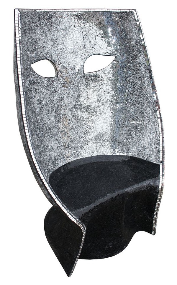 Silver mask chair