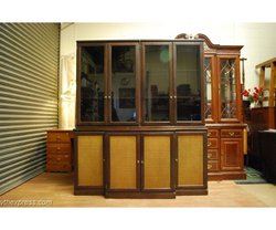 Lovely Vintage Mahogany and Glass Cabinet or Bookcase
