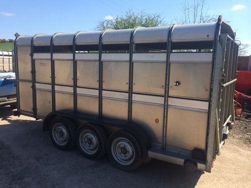 Ifor Williams TA510 - 14ft Tri Axle Livestock Trailer