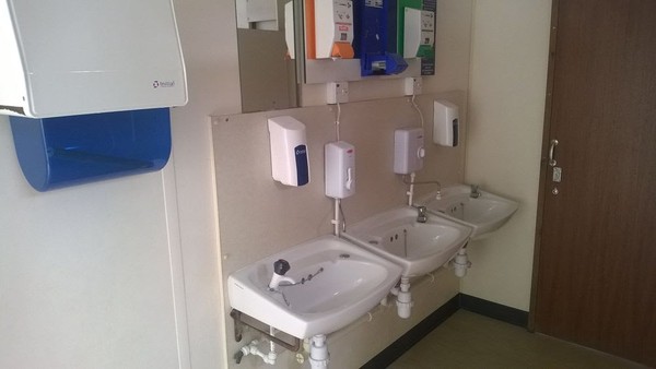 Portable Toilet Block wash basins